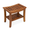 The HERMOD, Teak Shower Bench 21 Inch